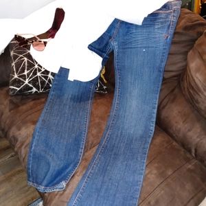 Apple Bottoms Dark Wash Distressed Skinny Jeans 9/10